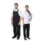 Lot de 2 tabliers bavette en polyester coton noirs Nisbets Essentials