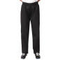 Pantalon de cuisine noir Nisbets Essentials S
