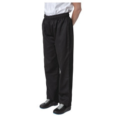 Pantalon de cuisine noir Nisbets Essentials XL