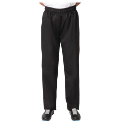 Pantalon de cuisine noir Nisbets Essentials XL