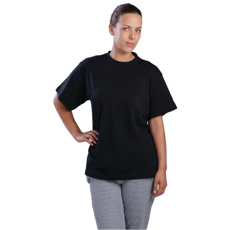 T-shirts Nisbets Essentials noirs M (lot de 2)