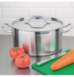 Braisière inox avec couvercle Nisbets Essentials 32 cm
