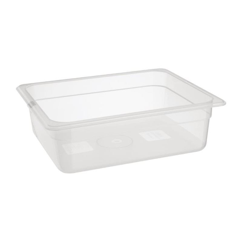 Bac en polypropylène GN 1/2 sans couvercle Nisbets Essentials 100mm