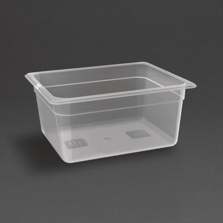 Bac en polypropylène GN 1/2 sans couvercle Nisbets Essentials 150mm