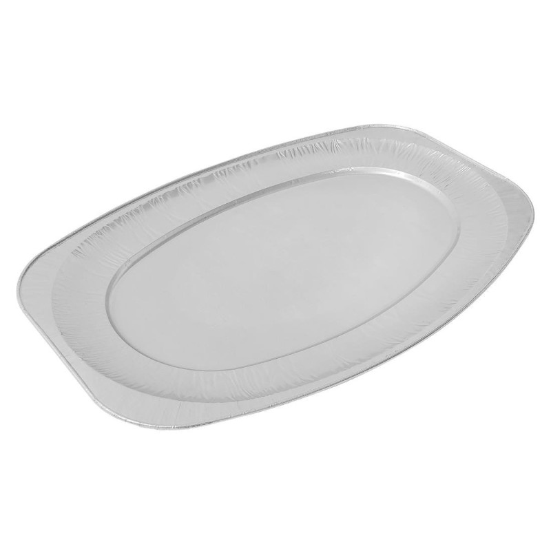 Plateaux jetables en aluminium Fiesta Recyclable 650 mm (lot de 10)