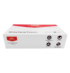 Boîtes rectangulaires de mouchoirs blancs Nisbets Essentials 100 feuilles (36 boîtes)