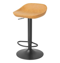 Tabourets de bar Bolero Enzo camel (lot de 2)