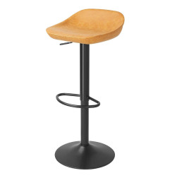 Tabourets de bar Bolero Enzo camel (lot de 2)