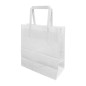 Sacs en papier blanc moyens avec poignées plates Fiesta Recyclable (lot de 250)