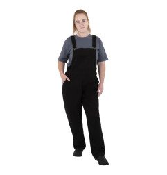 Salopette à plastron et bretelles en toile de coton Southside noir S