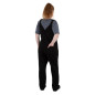 Salopette à plastron et bretelles en toile de coton Southside noir S