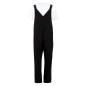 Salopette à plastron et bretelles en toile de coton Southside noir S