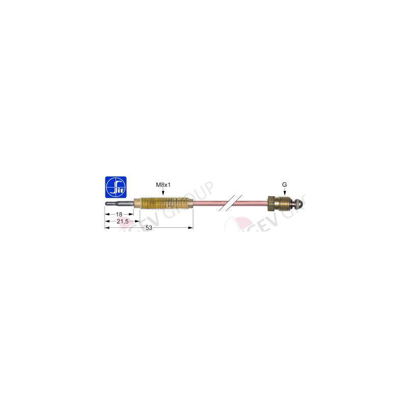 THERMOCOUPLE SIT M8x1 85 cm BULBE M8x1