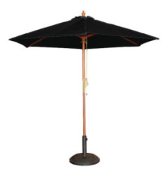 Parasol rond Bolero noir 2,5m