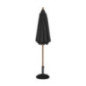 Parasol rond Bolero noir 3m