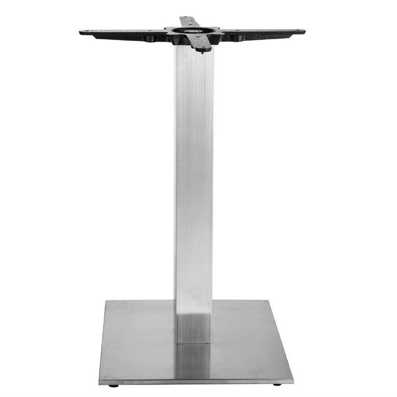 Pied de table carré inox Bolero