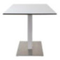 Pied de table carré inox Bolero