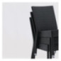 Chaises en rotin PE Bolero anthracite (Lot de 4)