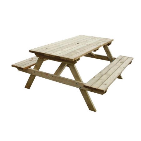 Table pique-nique en bois 1,5m