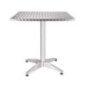 Table bistro carrée Bolero acier inoxydable 700mm