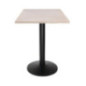 Plateau de table carré pré-percé vintage blanc Bolero 700mm