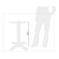 Pied de table 4 pieds en aluminium Bolero