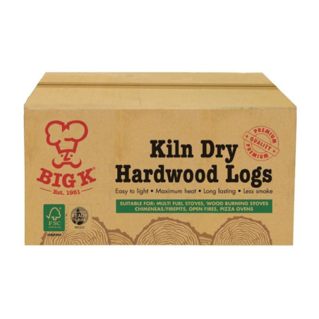 Bûches de bois dur sec Big K 8Kg