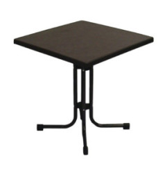 Table de patio démontable Limburg Pizarra 70 x 70 cm