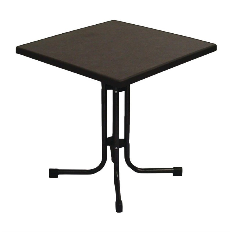 Table de patio démontable Limburg Pizarra 70 x 70 cm