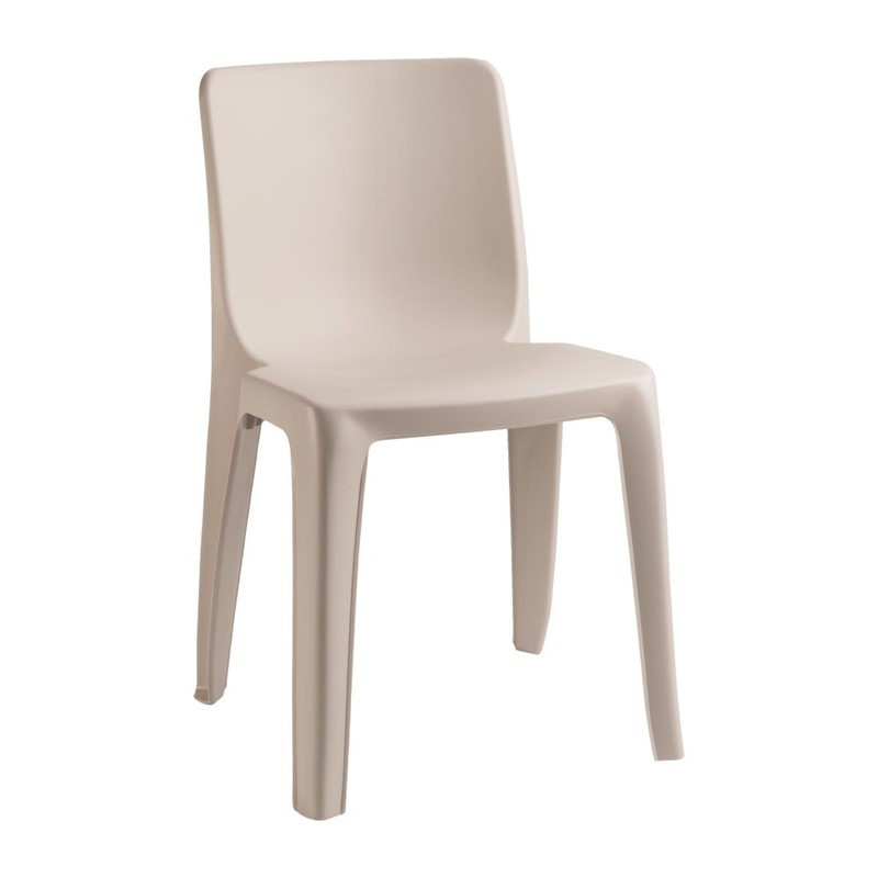 Chaise empilable d'extérieur / intérieur Denver beige