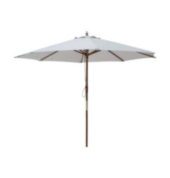 Parasol rond gris Bolero 3m