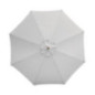 Parasol rond gris Bolero 3m