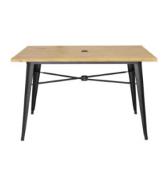 Table d'extérieur Bolero 120x76x75cm bois clair