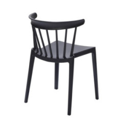 Chaises en polypropylène Windson anthracite (lot de 4)