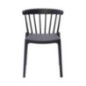 Chaises en polypropylène Windson anthracite (lot de 4)