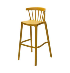 Chaise de bar d'extérieur Windson jaune foncé (lot de 4)