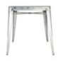 Table carrée en acier gris Bolero Bistro 668mm