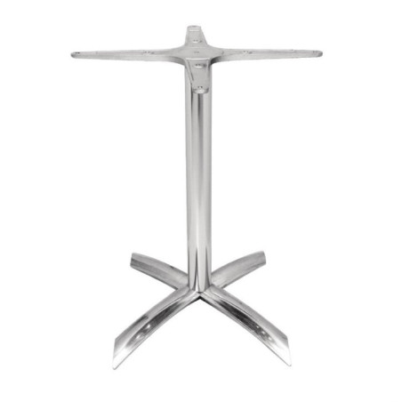 Pied de table à plateau basculant Bolero aluminium