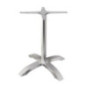 Pied de table 4 branches Bolero aluminium brossé