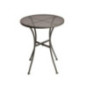 Table bistro ronde en acier ajouré Bolero grise 600mm