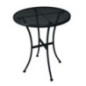 Table bistro ronde en acier ajouré Bolero noire 600mm