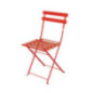 Chaises de terrasse en acier Bolero rouges (Lot de 2)