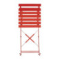 Chaises de terrasse en acier Bolero rouges (Lot de 2)