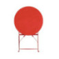 Table de terrasse en acier Bolero rouge