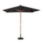 Parasol carré Bolero 2,5m noir