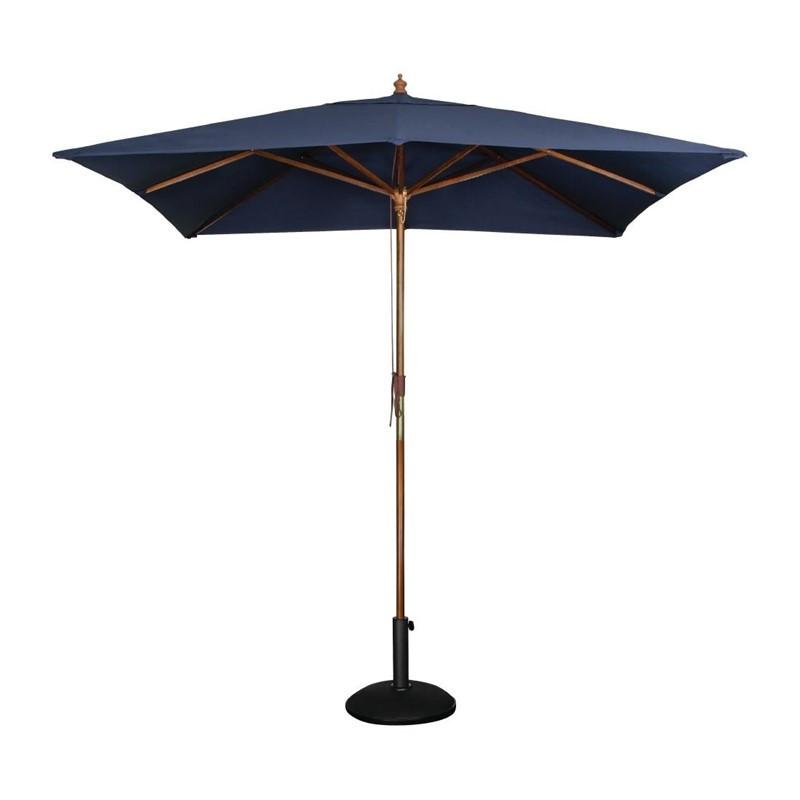 Parasol carré Bolero 2,5m bleu marine