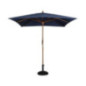 Parasol carré Bolero 2,5m bleu marine