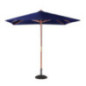 Parasol carré Bolero 2,5m bleu marine