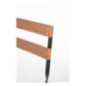 Chaises bistro en imitation bois Bolero (Lot de 2)