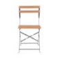 Chaises bistro en imitation bois Bolero (Lot de 2)